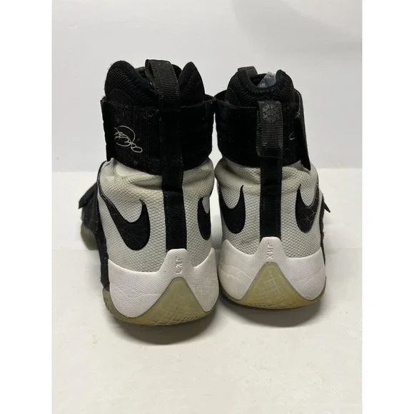 Size 13 - Nike LeBron Zoom Soldier 10 2016 Black White Basketball Shoes
